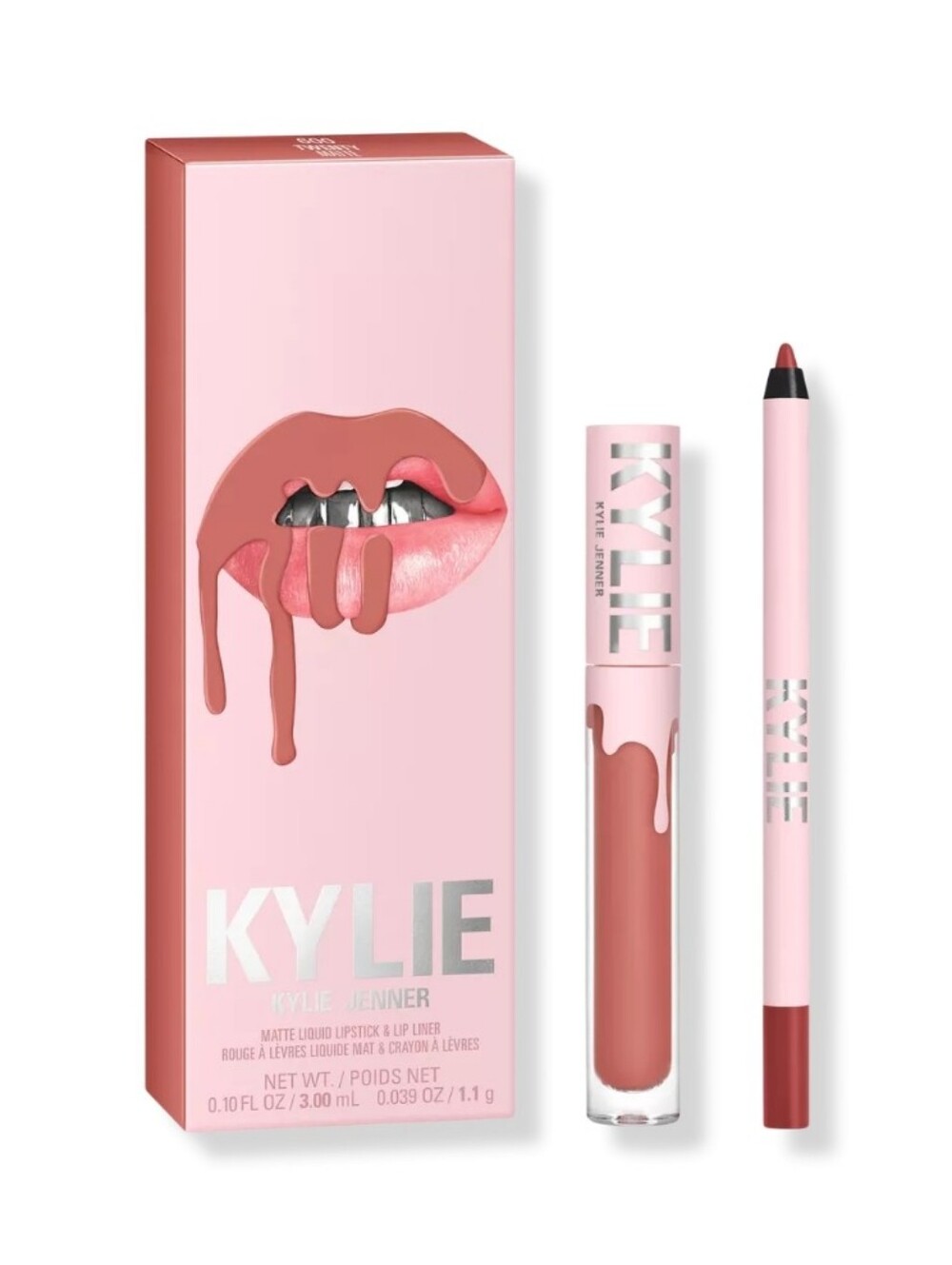 Matte Liquid Lipstick & Lip Liner Set - Nude Pink